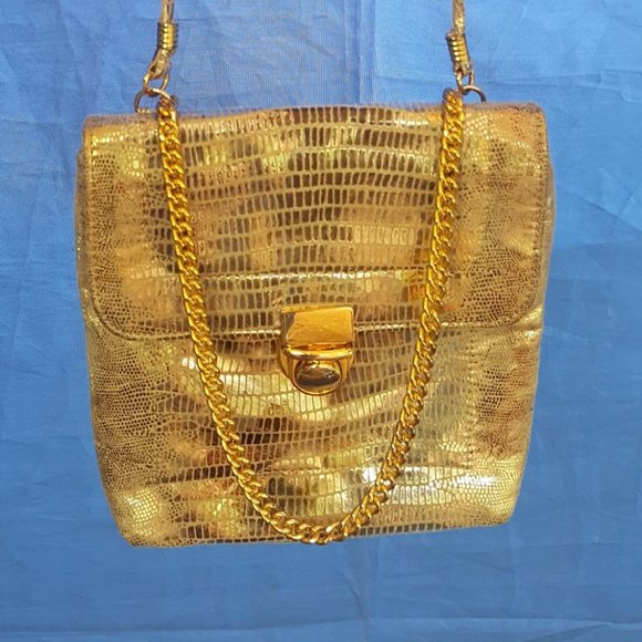 Bags by Pinky...gold gam bag - Picture 1 of 4